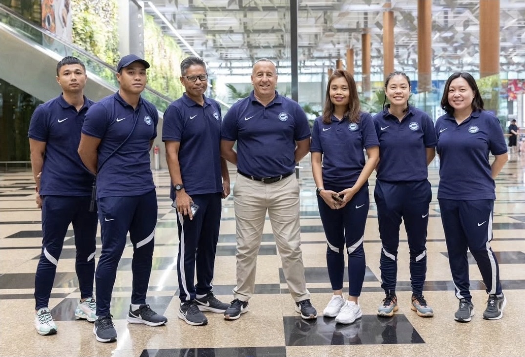 Coach Dzul with the Football Association of Singapore national team coaching staff